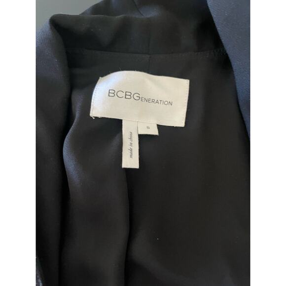 BCBGeneration Women's Black Open Front Blazer Size S 3/4 Sleeve Lightweight - Picture 5 of 8